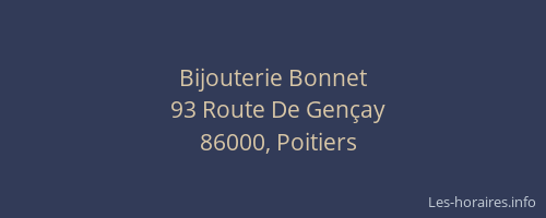 Bijouterie Bonnet