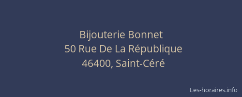 Bijouterie Bonnet