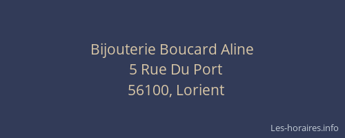 Bijouterie Boucard Aline