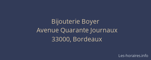 Bijouterie Boyer