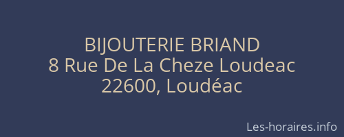 BIJOUTERIE BRIAND