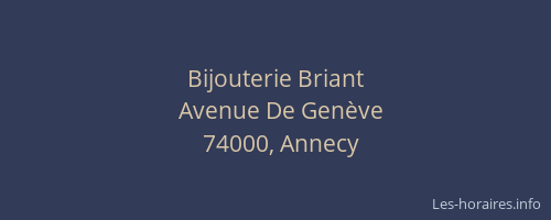 Bijouterie Briant