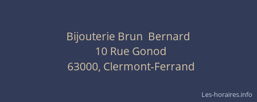 Bijouterie Brun  Bernard