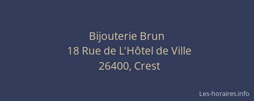 Bijouterie Brun