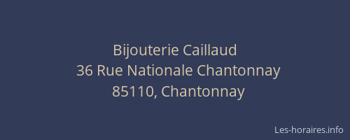 Bijouterie Caillaud
