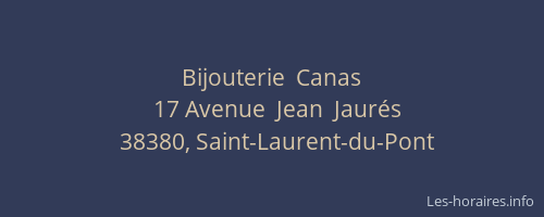 Bijouterie  Canas