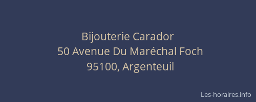 Bijouterie Carador