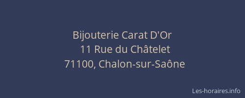 Bijouterie Carat D'Or