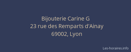 Bijouterie Carine G