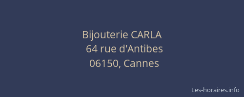 Bijouterie CARLA