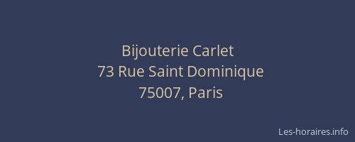 Bijouterie Carlet
