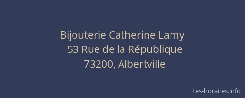 Bijouterie Catherine Lamy
