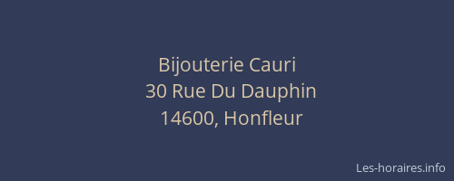 Bijouterie Cauri