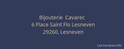 Bijouterie  Cavarec