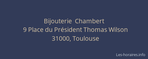 Bijouterie  Chambert