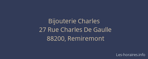 Bijouterie Charles