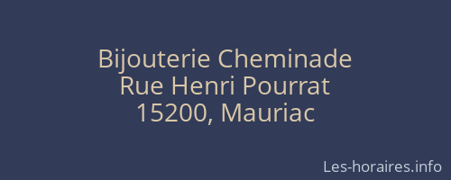Bijouterie Cheminade