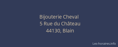 Bijouterie Cheval