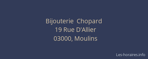 Bijouterie  Chopard