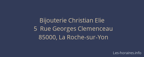Bijouterie Christian Elie