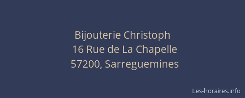 Bijouterie Christoph