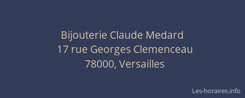 Bijouterie Claude Medard