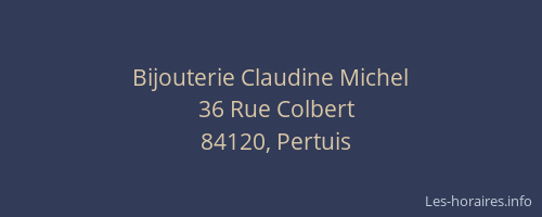 Bijouterie Claudine Michel