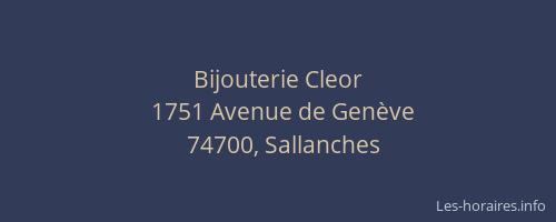 Bijouterie Cleor