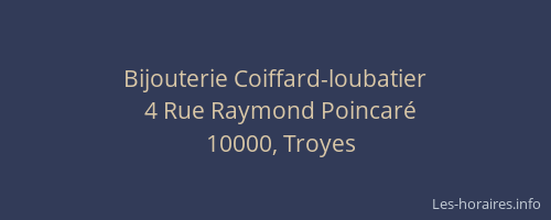 Bijouterie Coiffard-loubatier
