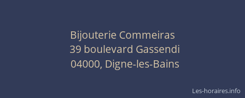 Bijouterie Commeiras