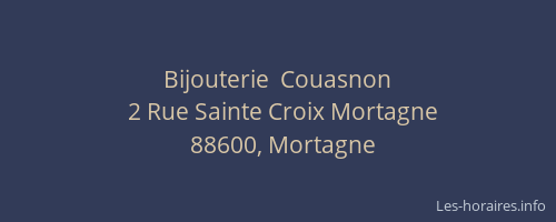 Bijouterie  Couasnon