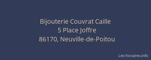 Bijouterie Couvrat Caille