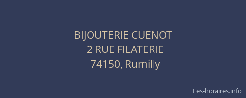 BIJOUTERIE CUENOT