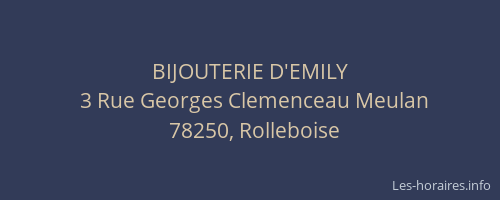 BIJOUTERIE D'EMILY