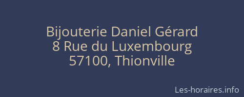 Bijouterie Daniel Gérard
