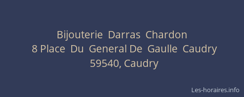 Bijouterie  Darras  Chardon