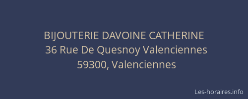 BIJOUTERIE DAVOINE CATHERINE