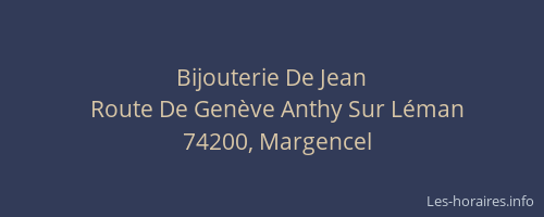 Bijouterie De Jean