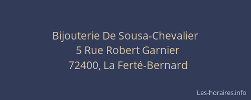 Bijouterie De Sousa-Chevalier