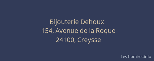 Bijouterie Dehoux