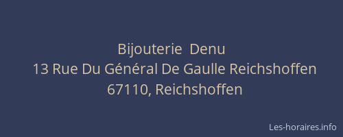 Bijouterie  Denu