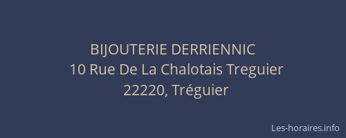 BIJOUTERIE DERRIENNIC