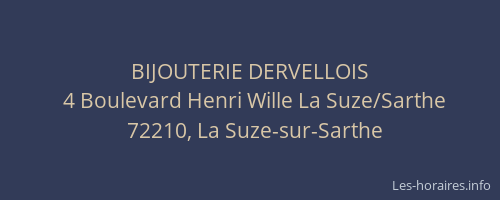 BIJOUTERIE DERVELLOIS