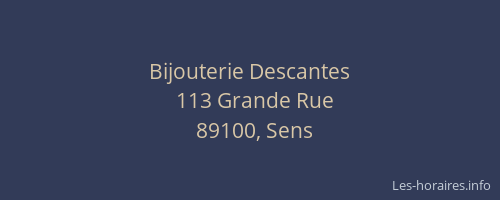 Bijouterie Descantes
