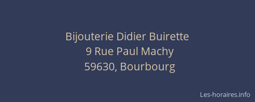 Bijouterie Didier Buirette