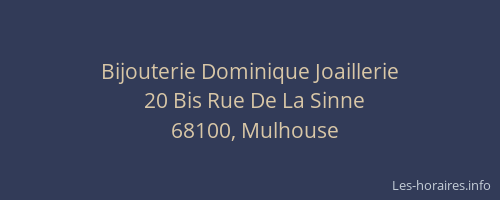 Bijouterie Dominique Joaillerie