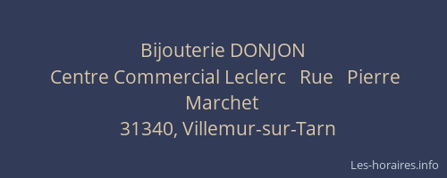 Bijouterie DONJON