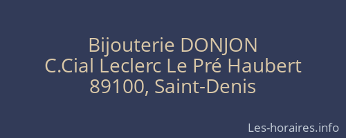 Bijouterie DONJON