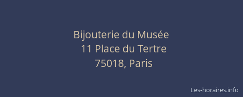 Bijouterie du Musée