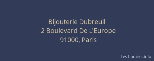 Bijouterie Dubreuil